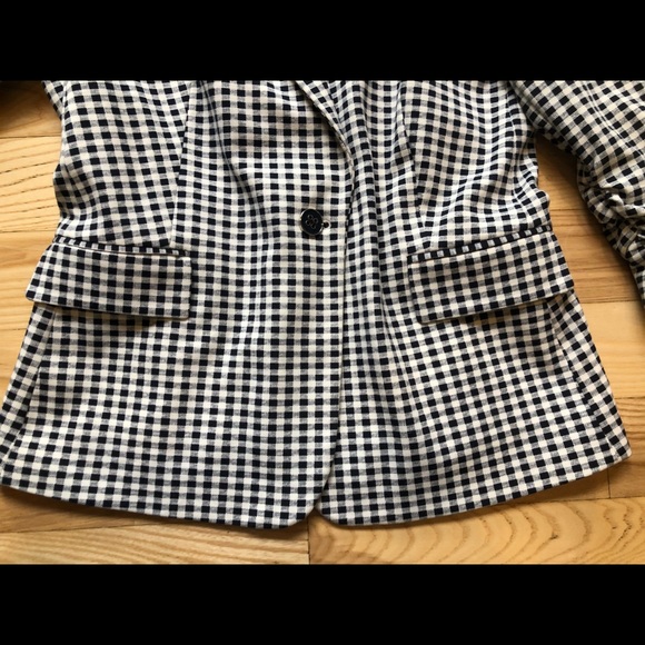 Meg & Margo navy gingham blazer - Picture 2 of 5